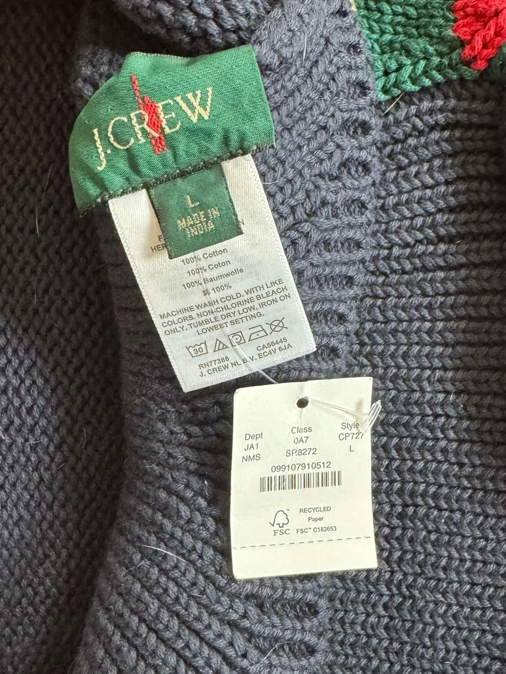 J.Crew Rollneck Dog Sweater